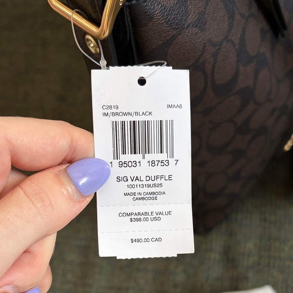 Coach Dark Brown Crossbody Bag - Picture 5 of 5